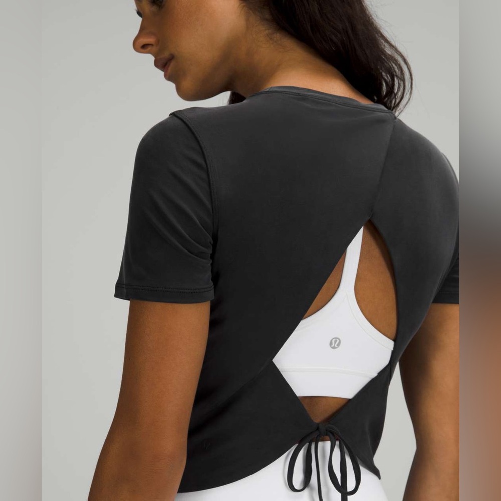 Lululemon Open Tie-Back Short Sleeve Top